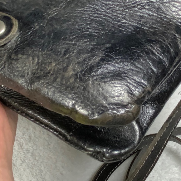 Bed Stu Ziggy Black Leather Crossbody Belt Bag - Picture 12 of 16